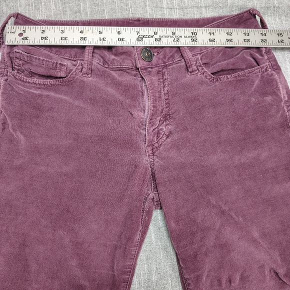 True Religion Halle Stretch Women's Size 28x29 Burgundy Corduroy Jeans - Picture 2 of 12